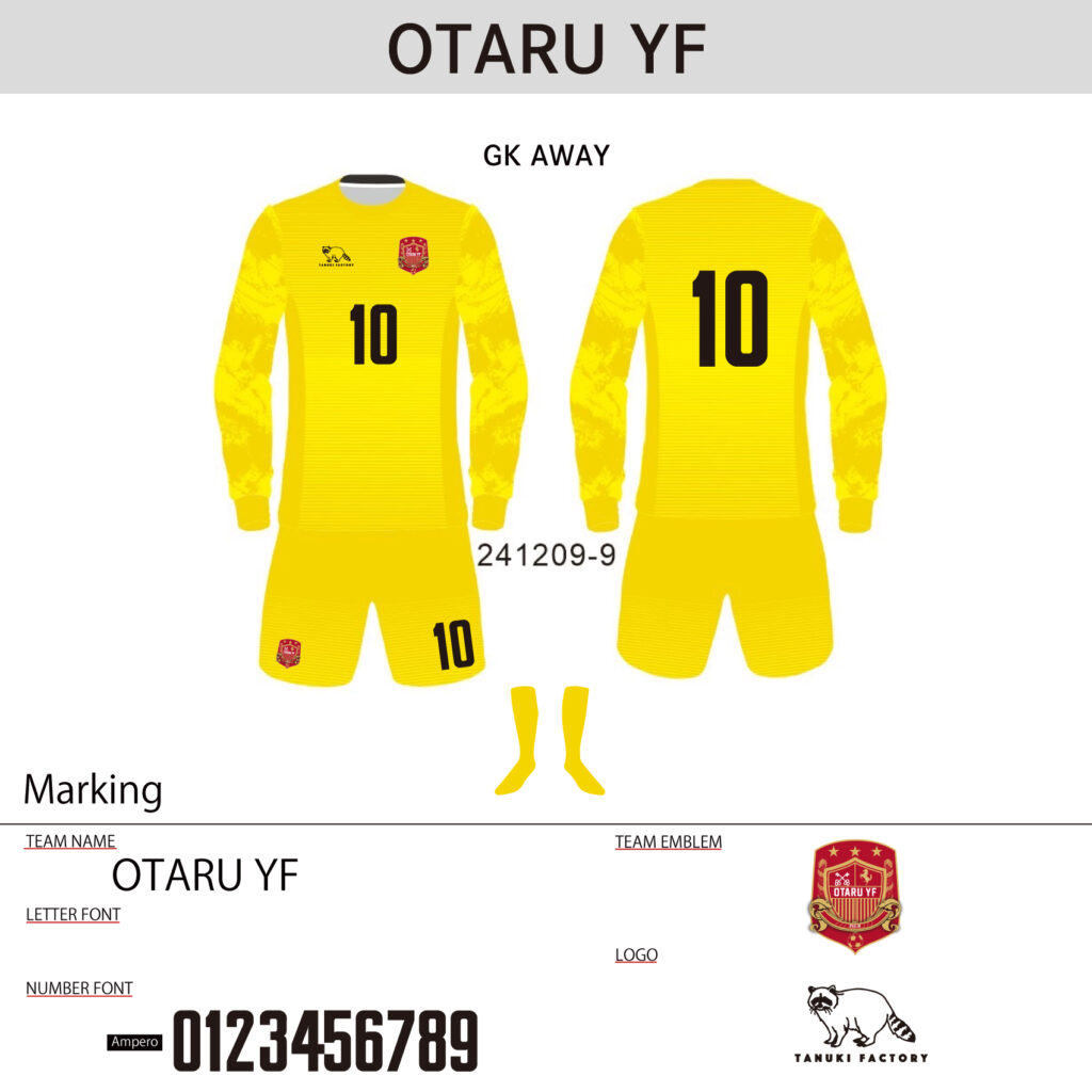 サッカーユニフォームオーダー事例