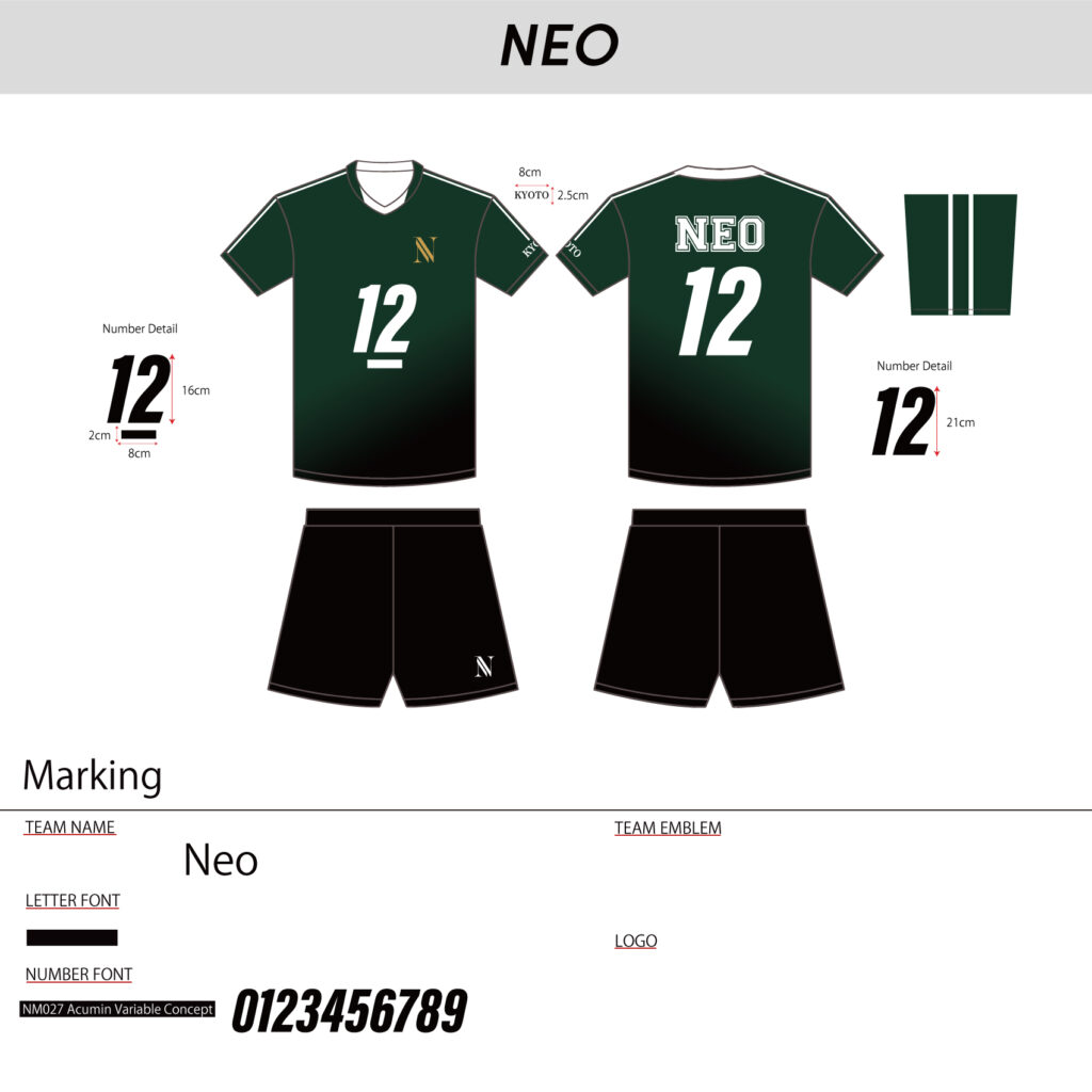 バレーボールユニフォームオーダー事例