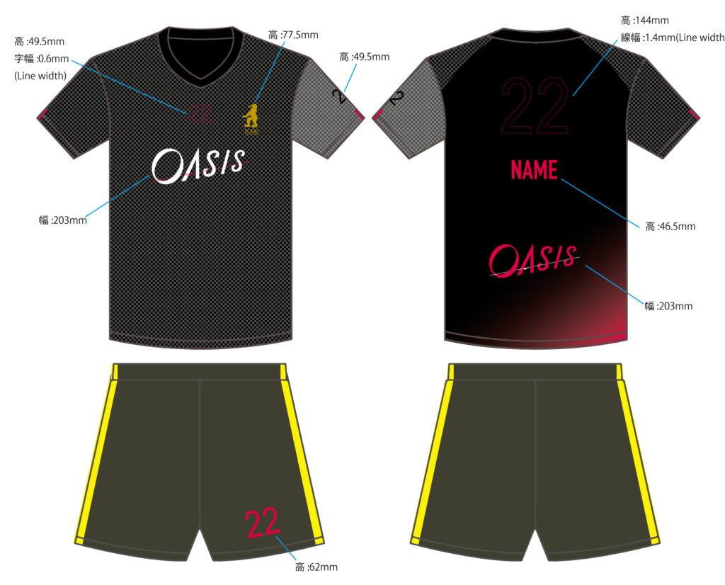 バレーボールユニフォームオーダー事例