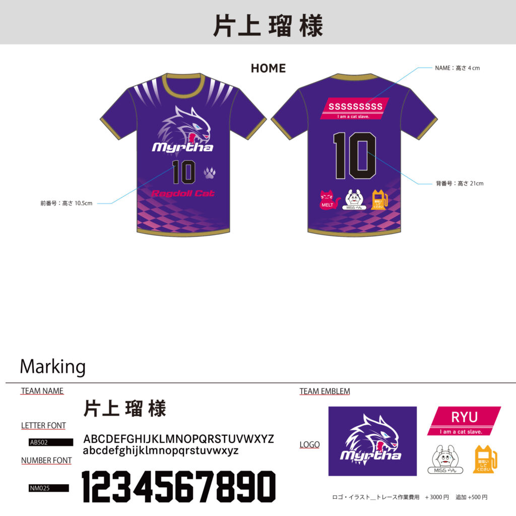 バレーボールユニフォームオーダー事例