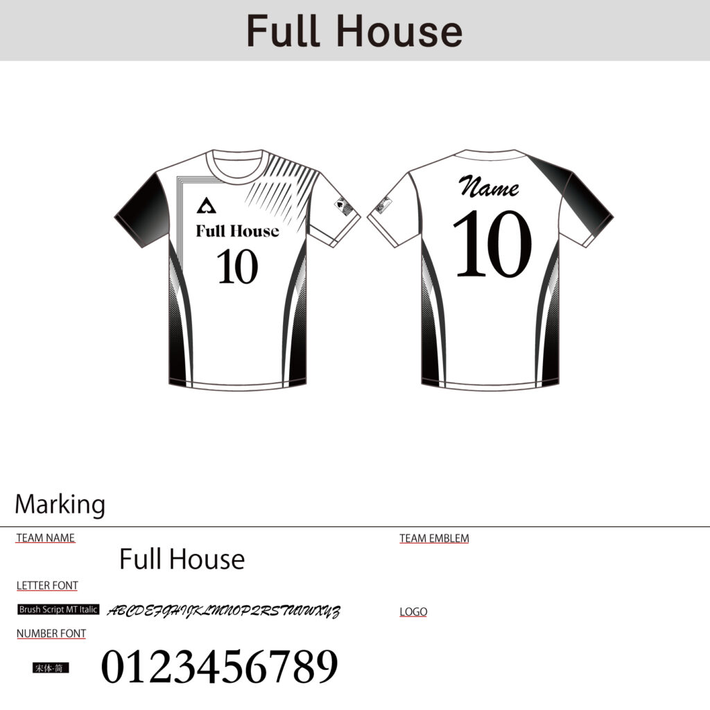 バレーボールユニフォームオーダー事例