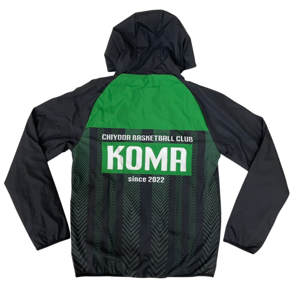 バスケットボールウィンドブレーカーオーダー事例