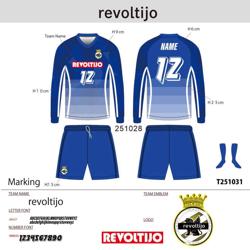 サッカーユニフォームオーダー事例